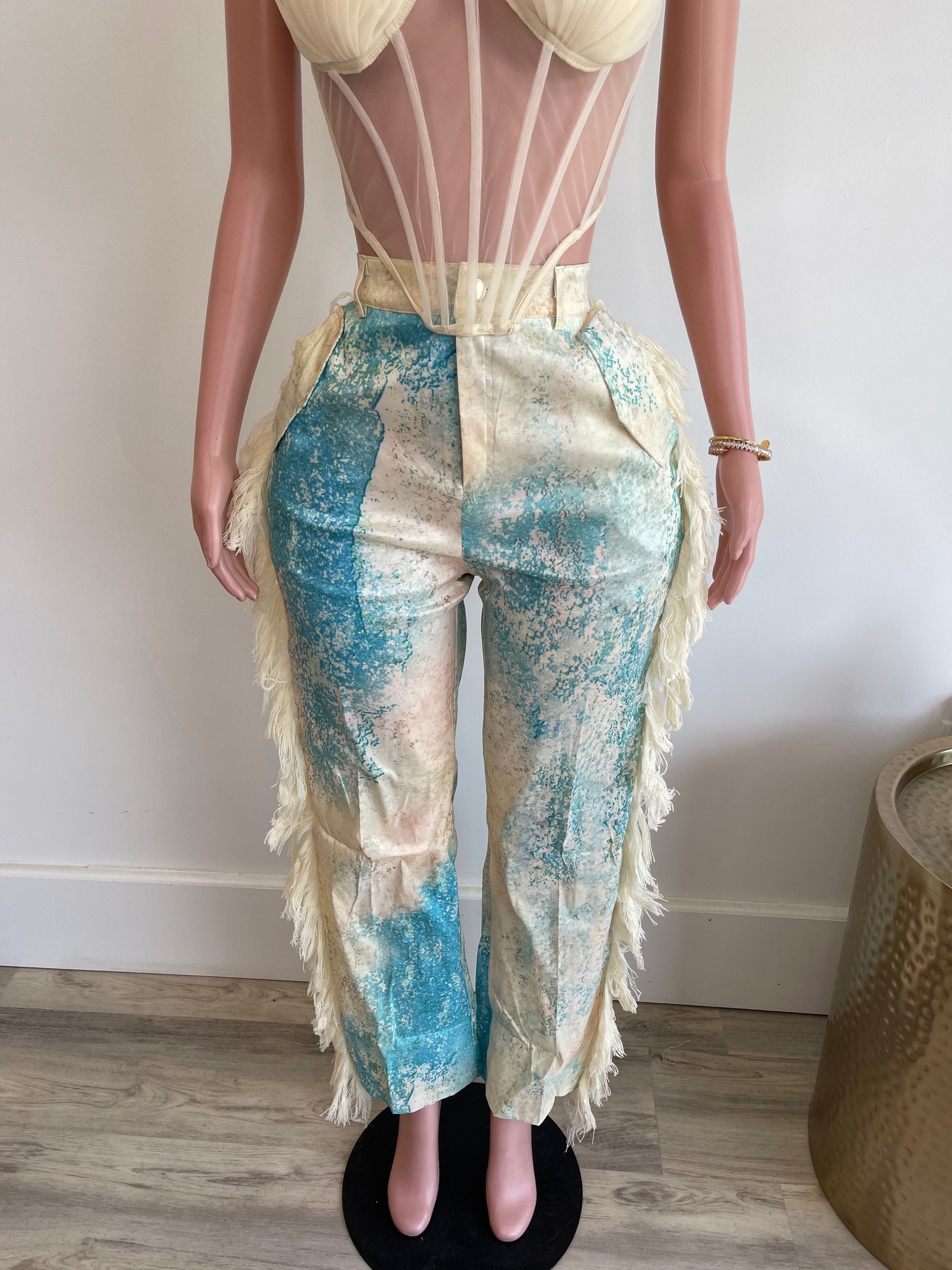Oceanside Fringe Pants image 1