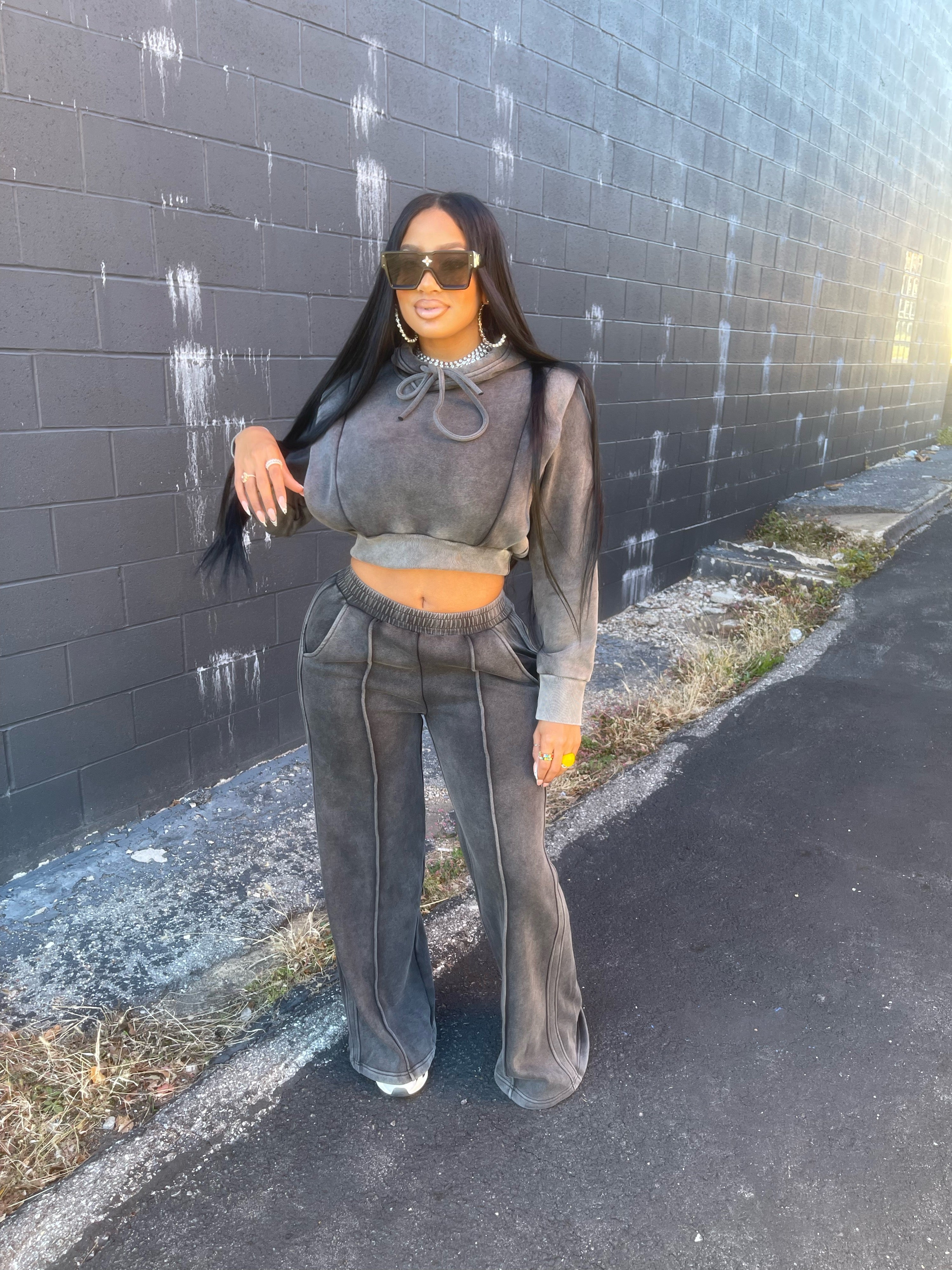 Washed Intentions Jogger Set image 0