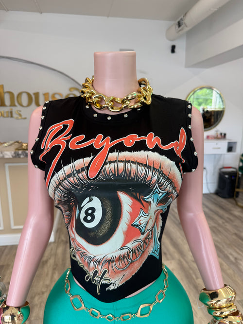 8 & Beyond Studded Muscle Tee image 0