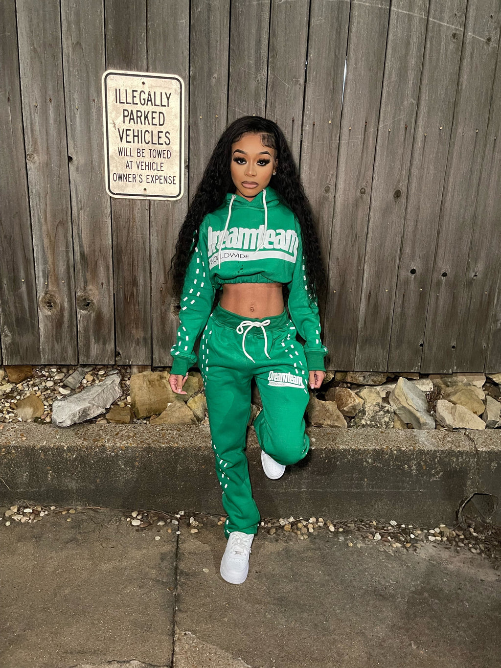Members Only Cropped Sweatsuit image 2