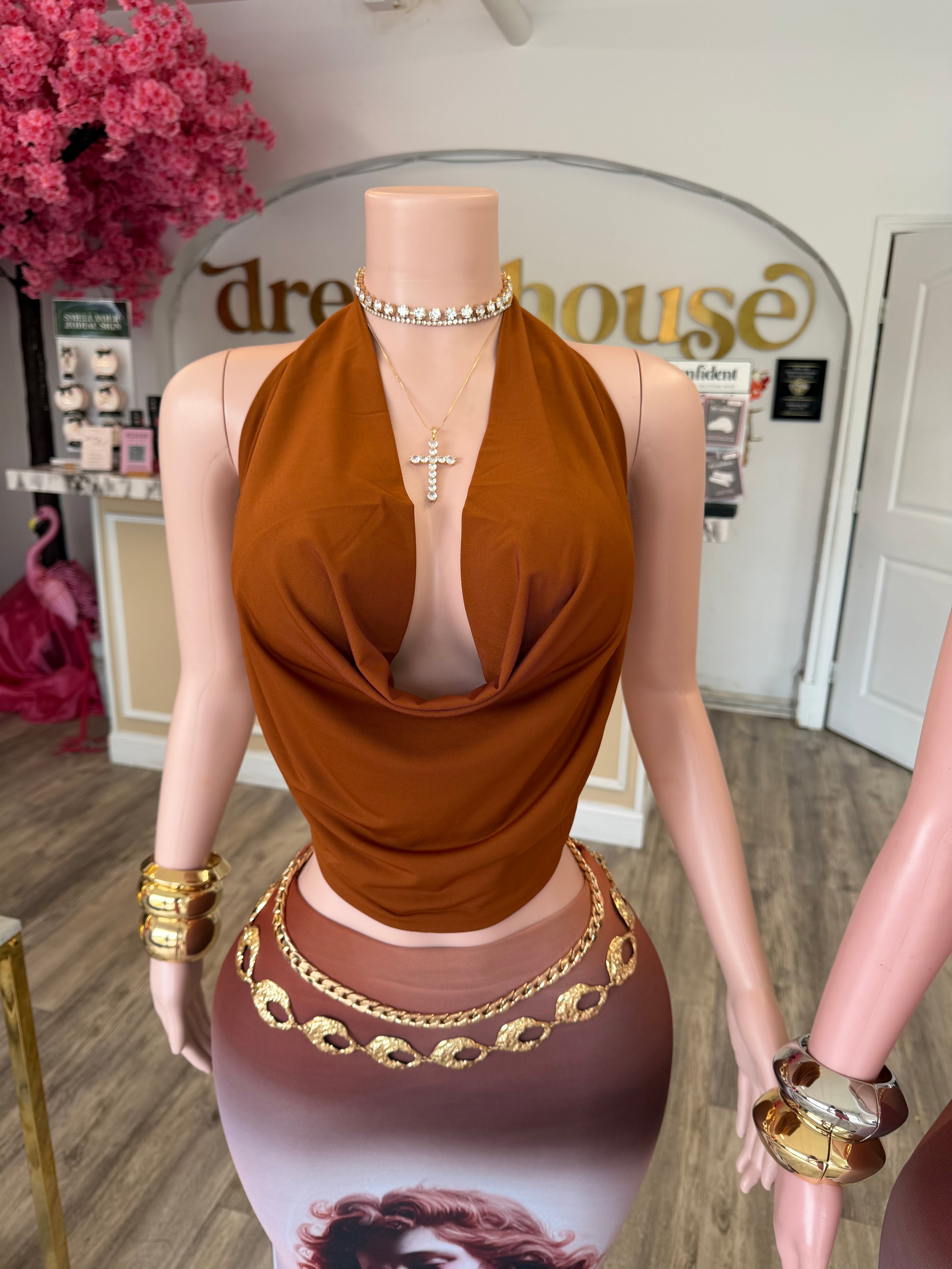 Posh Top (Brown) image 0