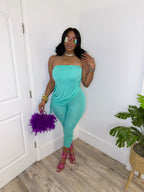 Allure Romper (Aqua) image 1