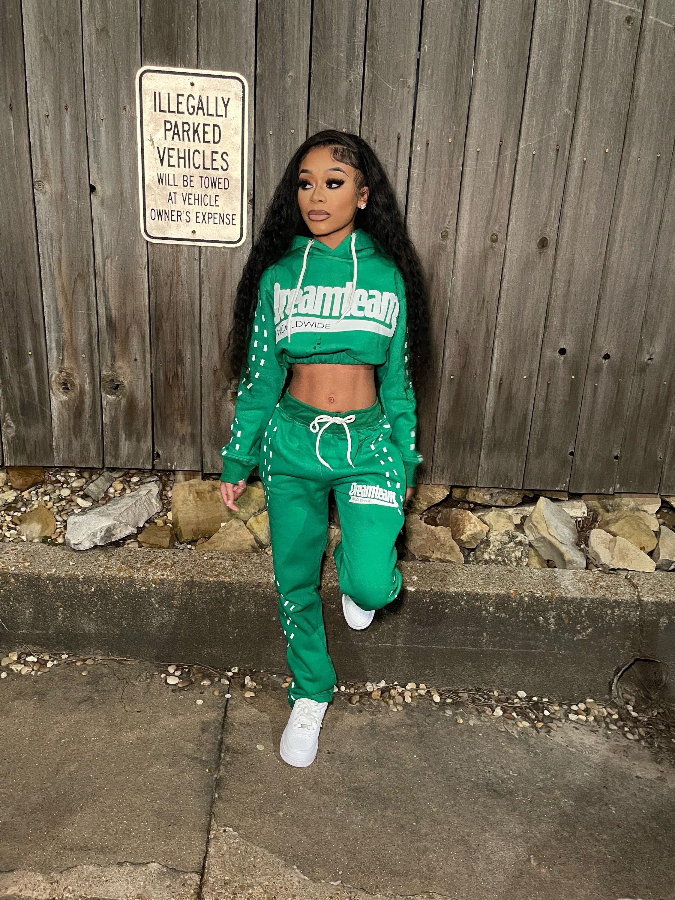 Members Only Cropped Sweatsuit image 1